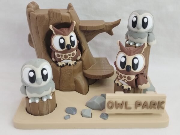Pack Hábitat PliVerse Búho Flexible 3D