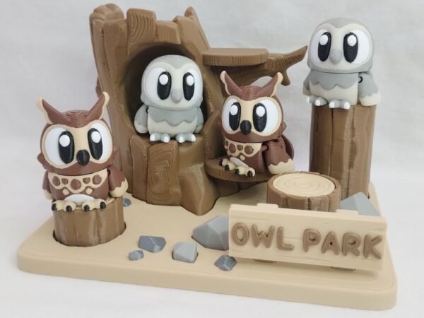 Pack Hábitat PliVerse Búho Flexible 3D