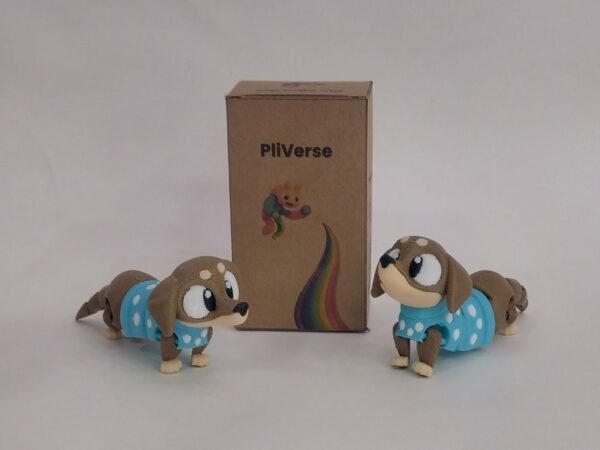 Perro Salchicha Flexible 3D Toby