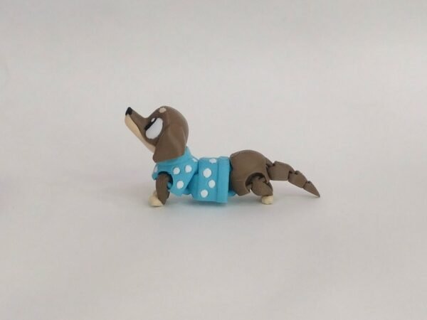 Perro Salchicha Flexible 3D Toby