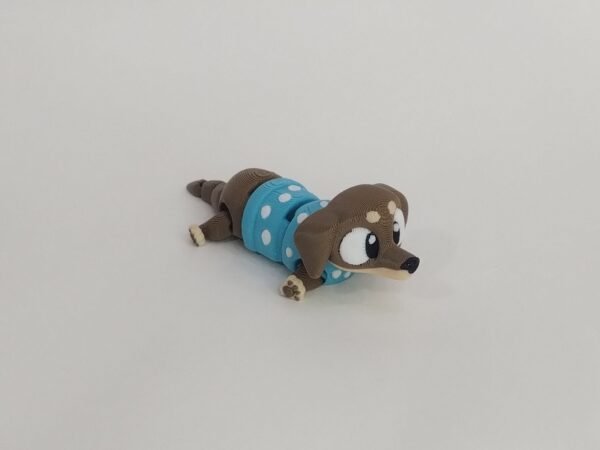 Perro Salchicha Flexible 3D Toby