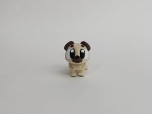 Perro Pug lexible 3D