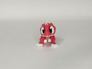 Bebé Velociraptor Flexible 3D